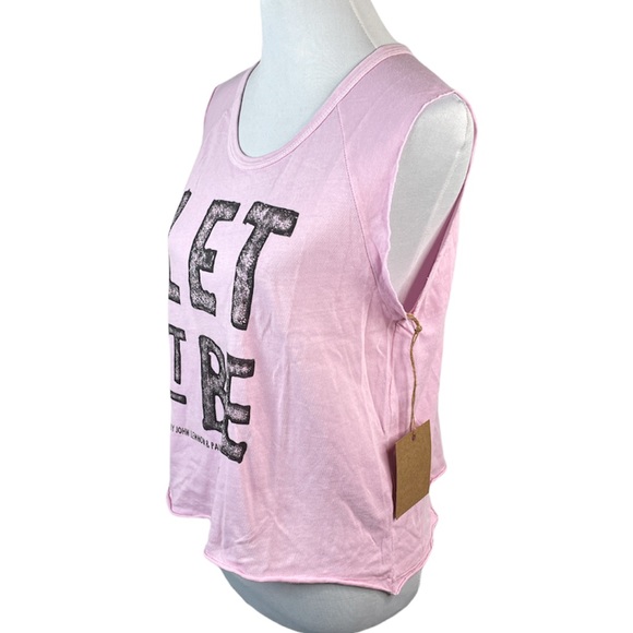 Junk Food Let It Be Crop Top Pink Size Large - Picture 4 of 8